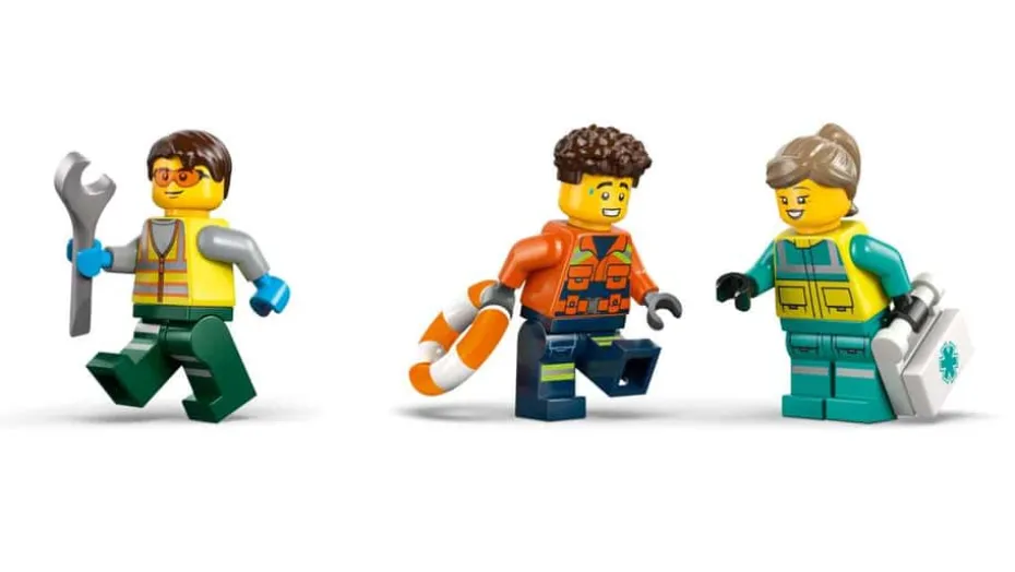 LEGO® City Fly-, servicebil- og luftputebåt-remix 60505
