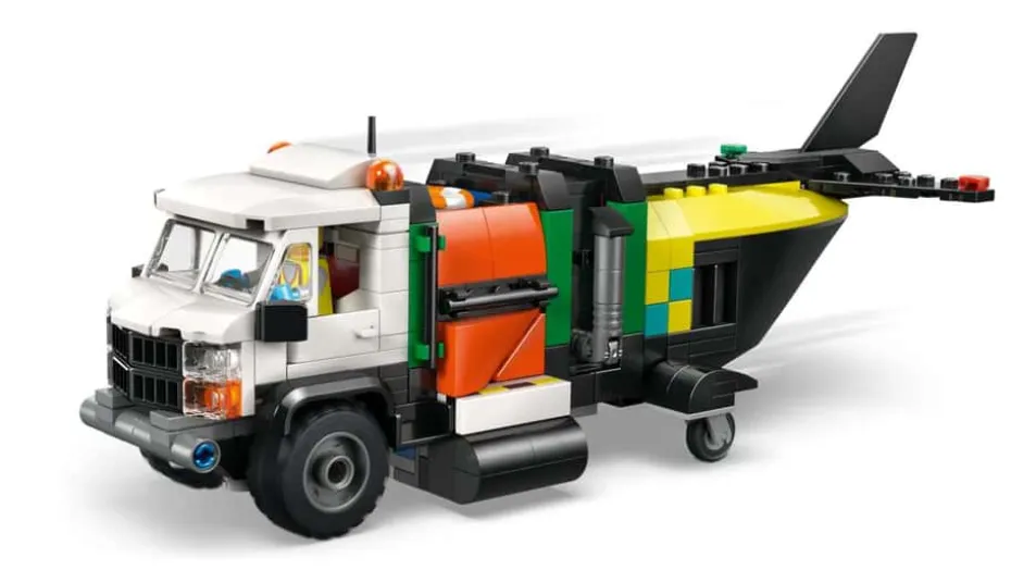 LEGO® City Fly-, servicebil- og luftputebåt-remix 60505