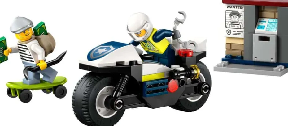 LEGO® City Skurkejakt med motorsykkelpolitiet 60455