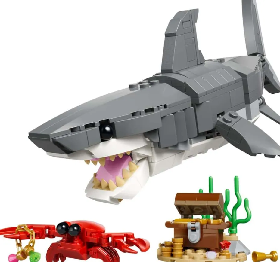 LEGO® Creator Blodtørstig hai med skattkiste 31381