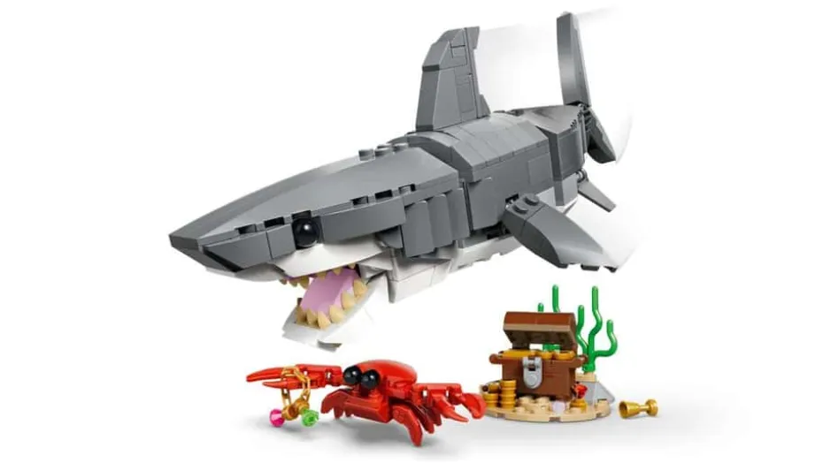 LEGO® Creator Blodtørstig hai med skattkiste 31381