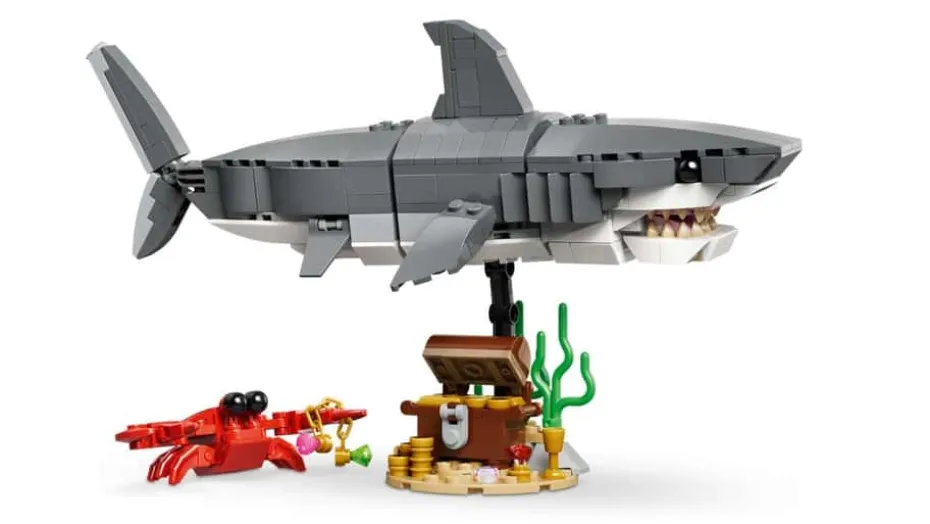 LEGO® Creator Blodtørstig hai med skattkiste 31381
