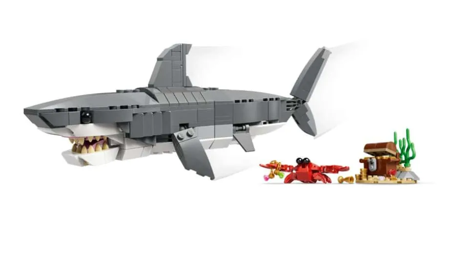 LEGO® Creator Blodtørstig hai med skattkiste 31381