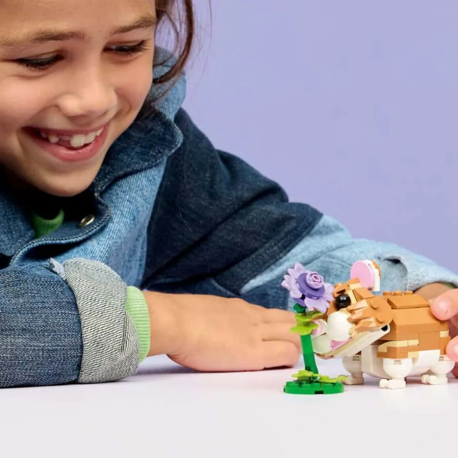 LEGO® Creator 3-i-1 Søt hamster med en blomst 31376