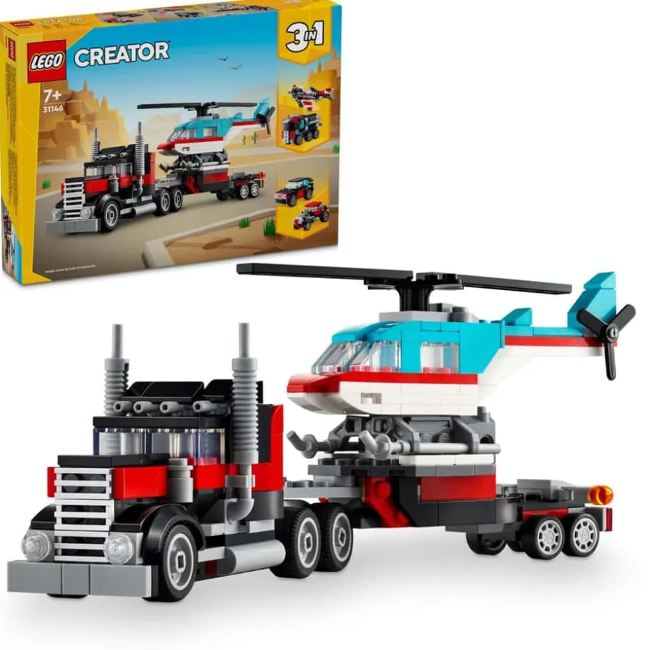 LEGO® Creator Trailer med helikopter 31146