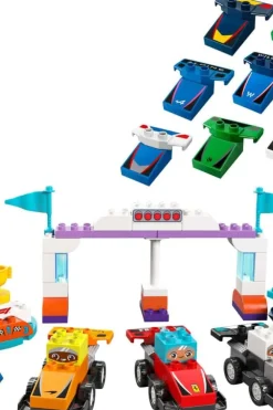 LEGO® DUPLO® Town F1® Team med racerbiler og sjåfører 10445