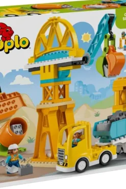LEGO® DUPLO® Town 3-i-1 Byggeplass med anleggsmaskiner 10476