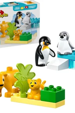LEGO® DUPLO® Town Villdyrfamilier: Pingviner og løver 10442