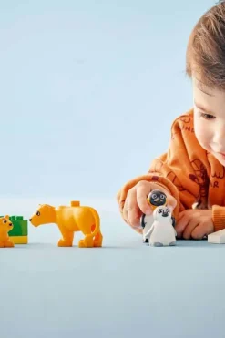 LEGO® DUPLO® Town Villdyrfamilier: Pingviner og løver 10442