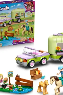 LEGO® Friends Henger med hest og føll 42695