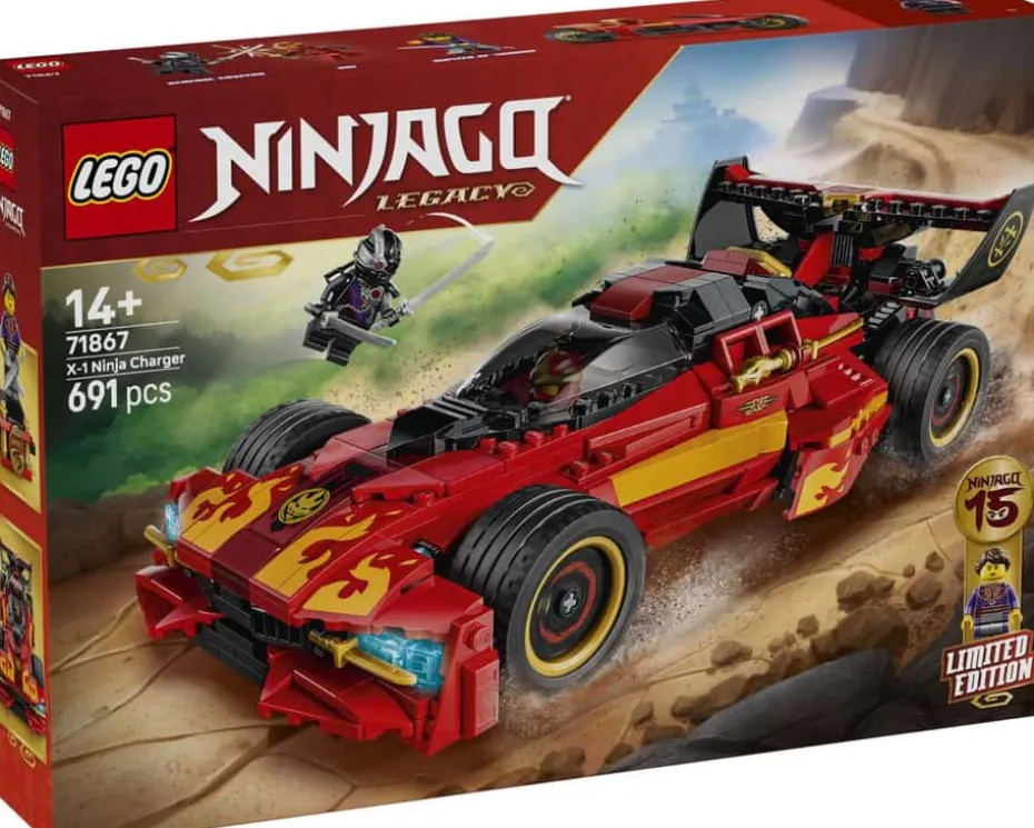 LEGO® NINJAGO® 15-årsjubileumsutgaven av Kais X-1 ninjabil 71867