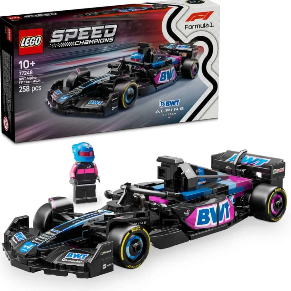 LEGO® Speed Champions BWT Alpine F1® Team A524-racerbil 77248
