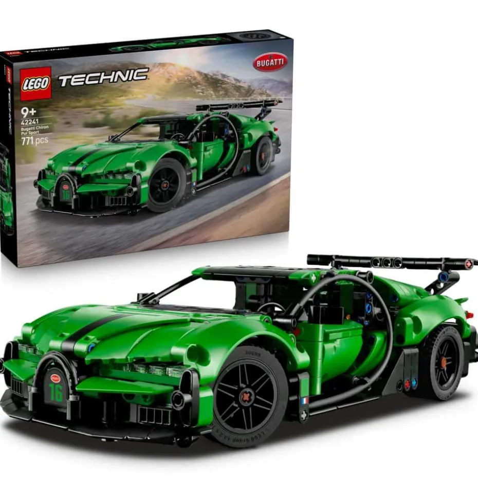 LEGO® Technic Grønn Bugatti Chiron Pur Sport-hyperbil 42241