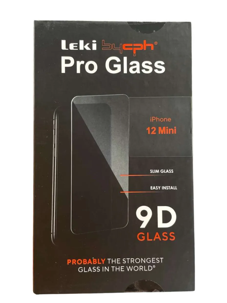Leki bycph Pro Glass 9D skjermbeskyttelse til iPhone 12 Mini
