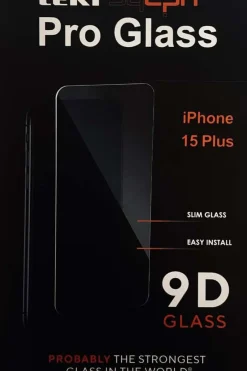 Leki bycph Pro Glass 9D skjermbeskyttelse til iPhone 15 Plus