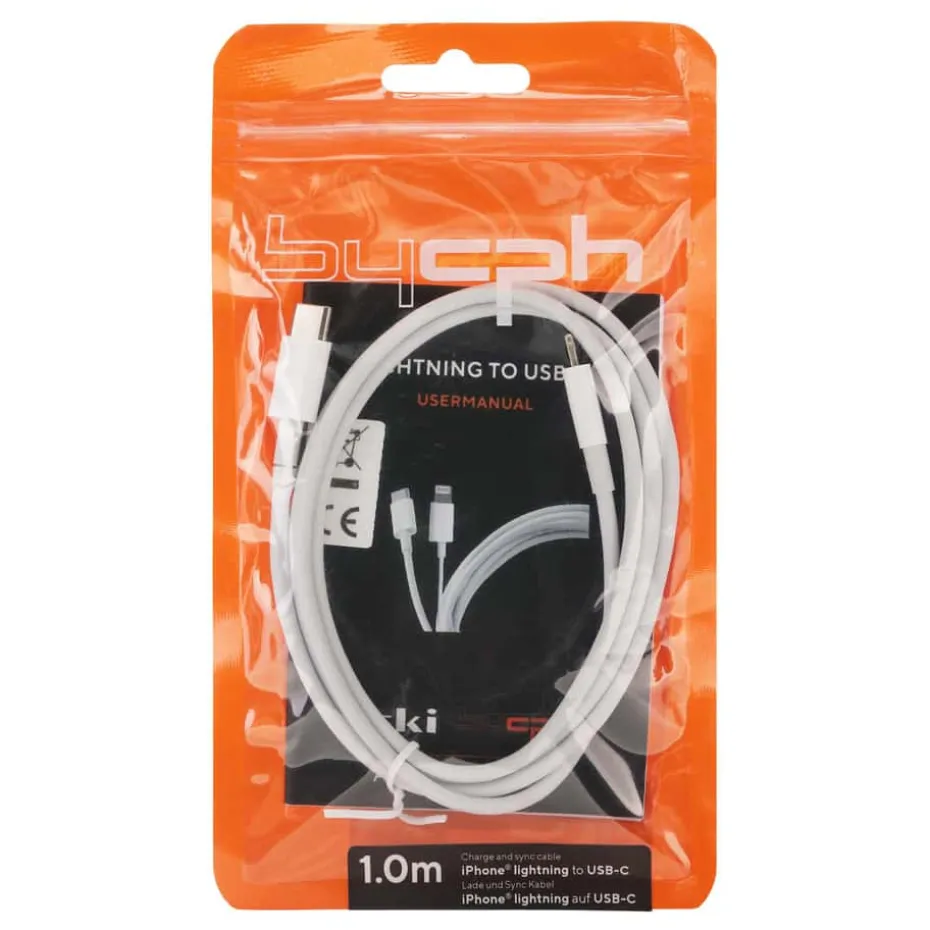 Lightning til USB-C ladekabel