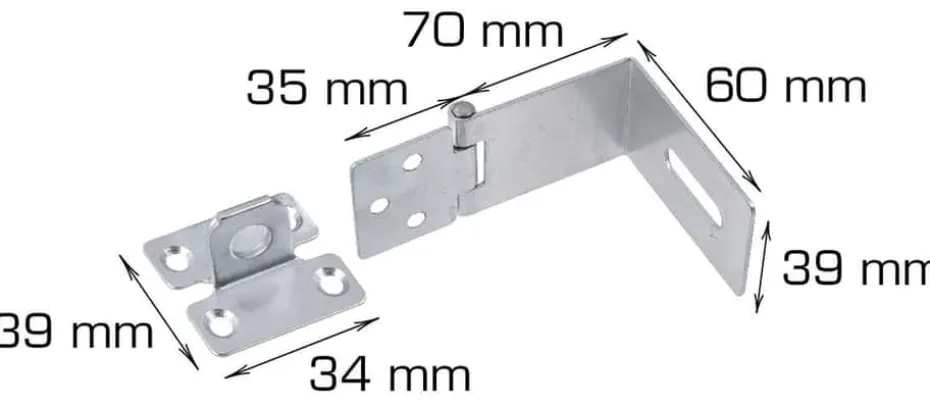 Låsebeslag - 90 grader