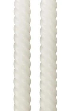 Lun LED tvinnet kronelys 2-pk