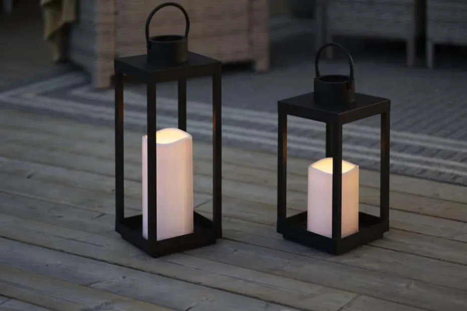 Lykt med integrert LED kubbelys