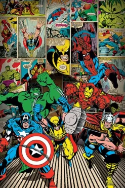 Marvel: Here Come The Heroes plakat