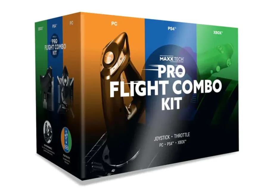 MAXX TECH 382024 Pro Flight Kit for PC, Xbox & PS4