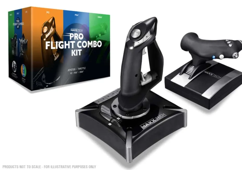 MAXX TECH 382024 Pro Flight Kit for PC, Xbox & PS4
