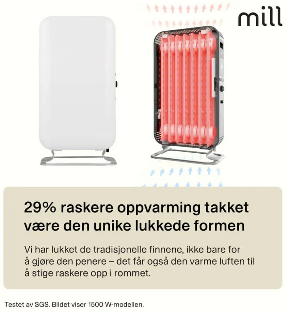 Mill Gente Air 1000W oljeovn