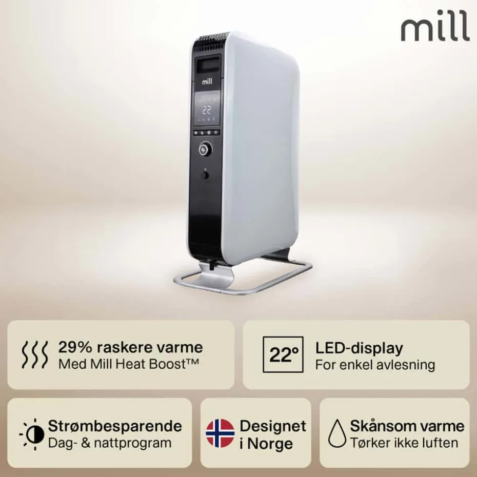 Mill Gentle Air 2000W oljeovn