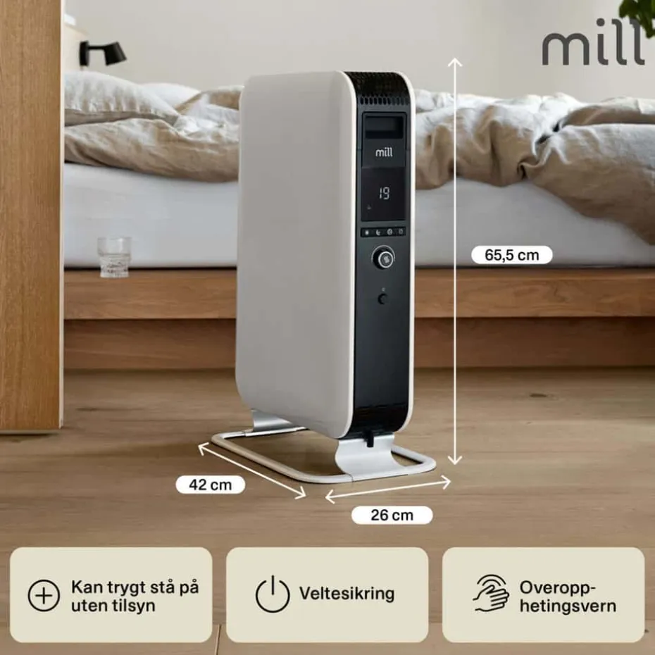 Mill Gentle Air 2000W oljeovn
