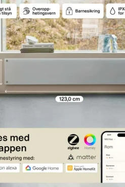 Mill Glass Smart WiFi 1000W Gen. 4 panelovn