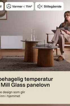 Mill Glass 600W panelovn