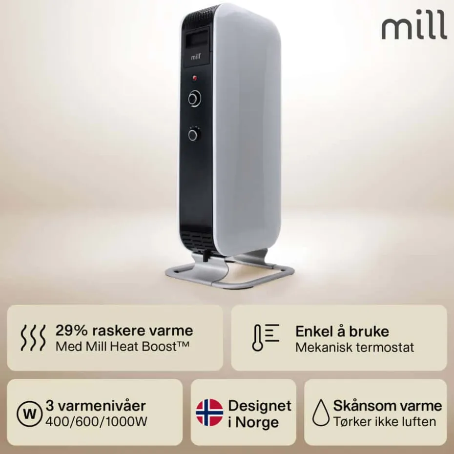 Mill Gentle Air Mec 1000W oljeovn