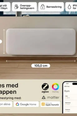 Mill Invisible Smart WiFi Gen 4 2000W panelovn
