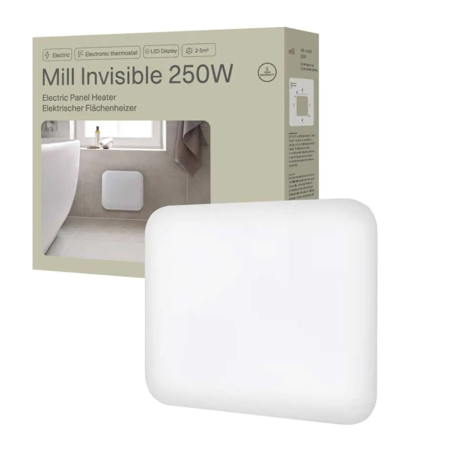 Mill Invisible 250W panelovn