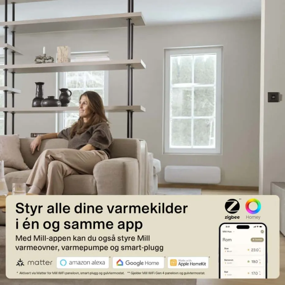 Mill Smart WiFi gulvtermostat