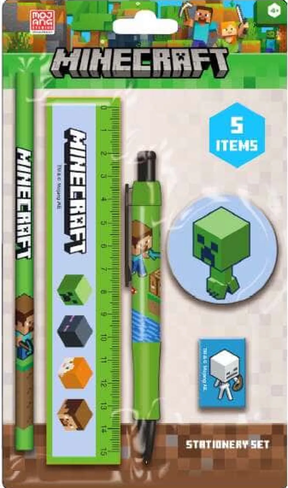 Minecraft: Chibi creeper skrivesett