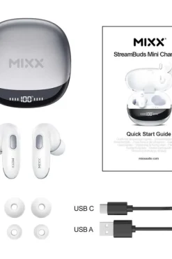 MIXX Mini Charge 2 In-Ear Tws Qi ørepropper