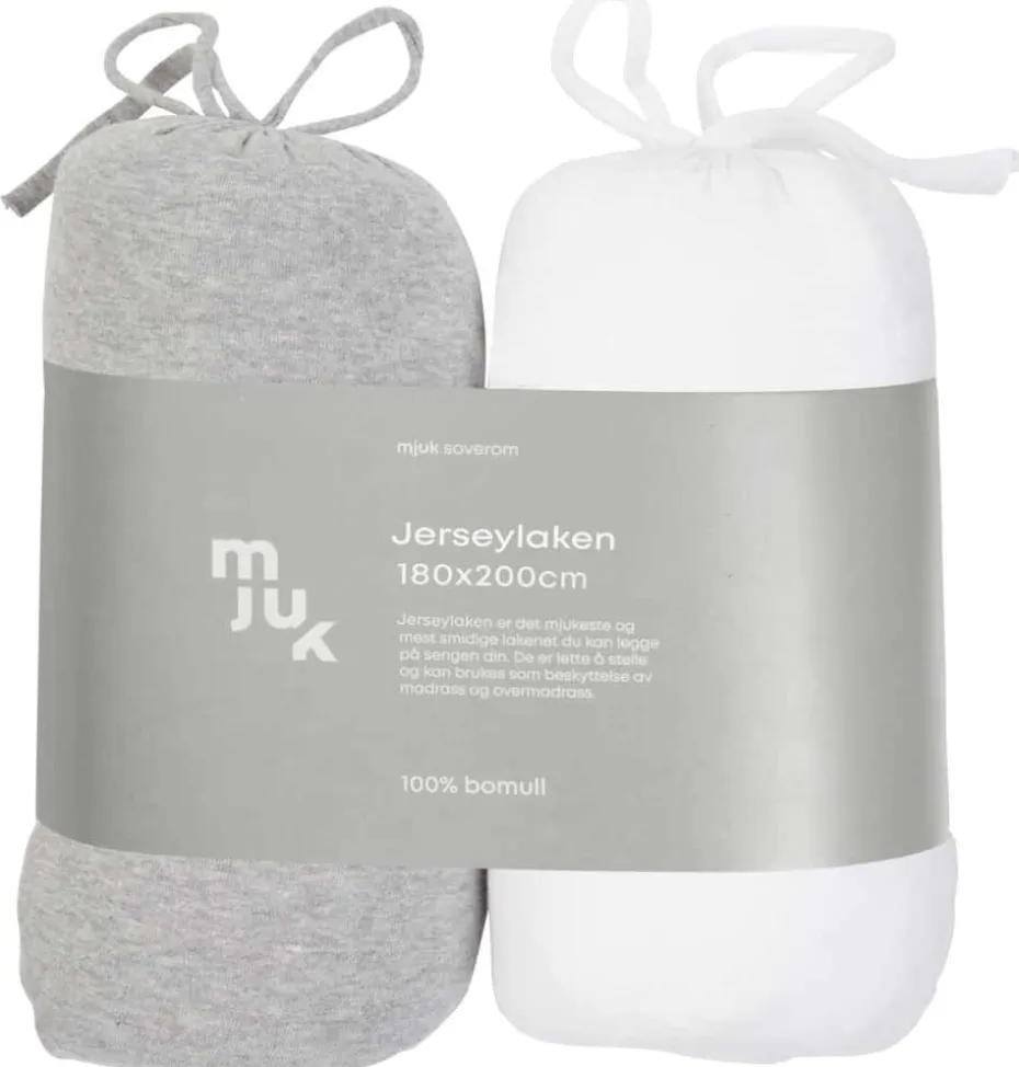 Mjuk formsydd jersylaken 2pk.