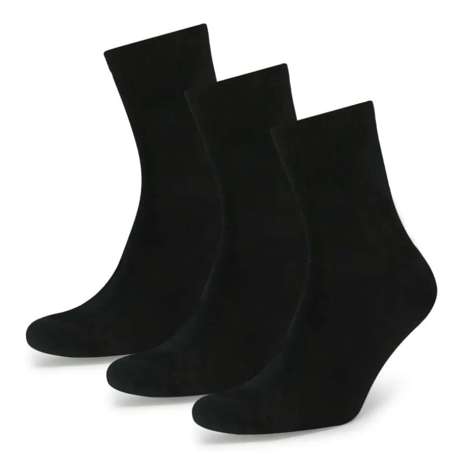 Mjuk quartersokker unisex 3-pk