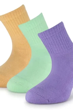 Mjuk quartersokker unisex 3-pk