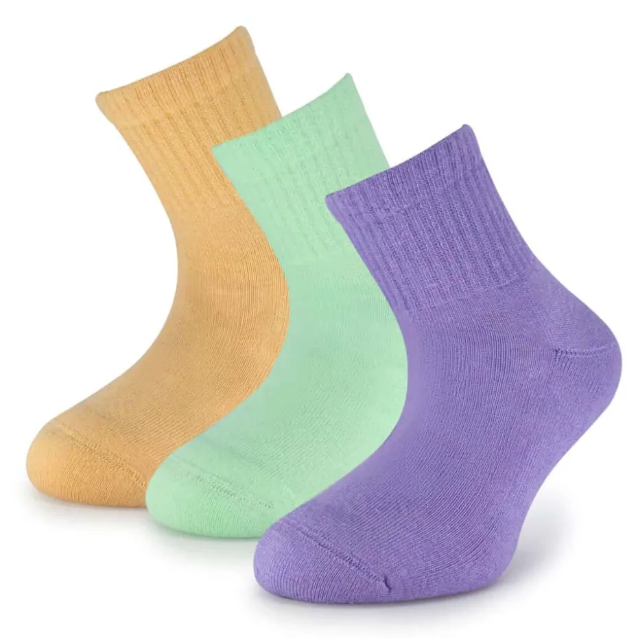 Mjuk quartersokker unisex 3-pk