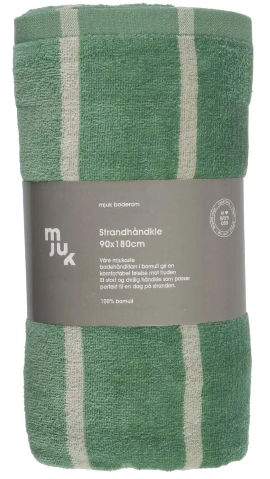 Mjuk strandhåndkle