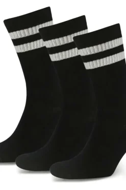 Mjuk tennissokker unisex 3-pk