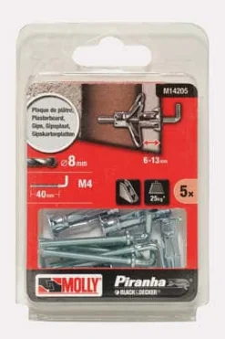 Molly M14205 gipsplugg + krok Ø8 x 44 mm