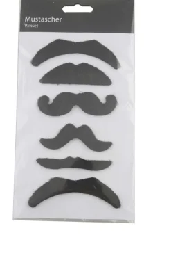 Mustasjer/barter 6pk