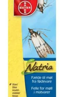 Natria felle for møll i matvarer