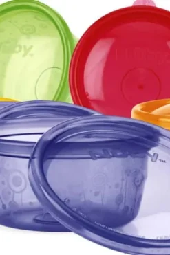 Nûby™ Bolle med lokk 6 pk