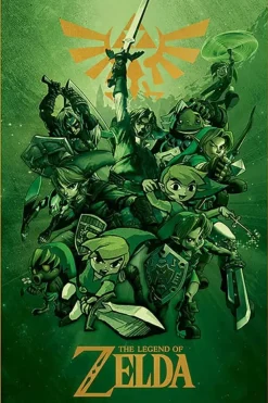 Nintendo The Legend of Zelda Link plakat