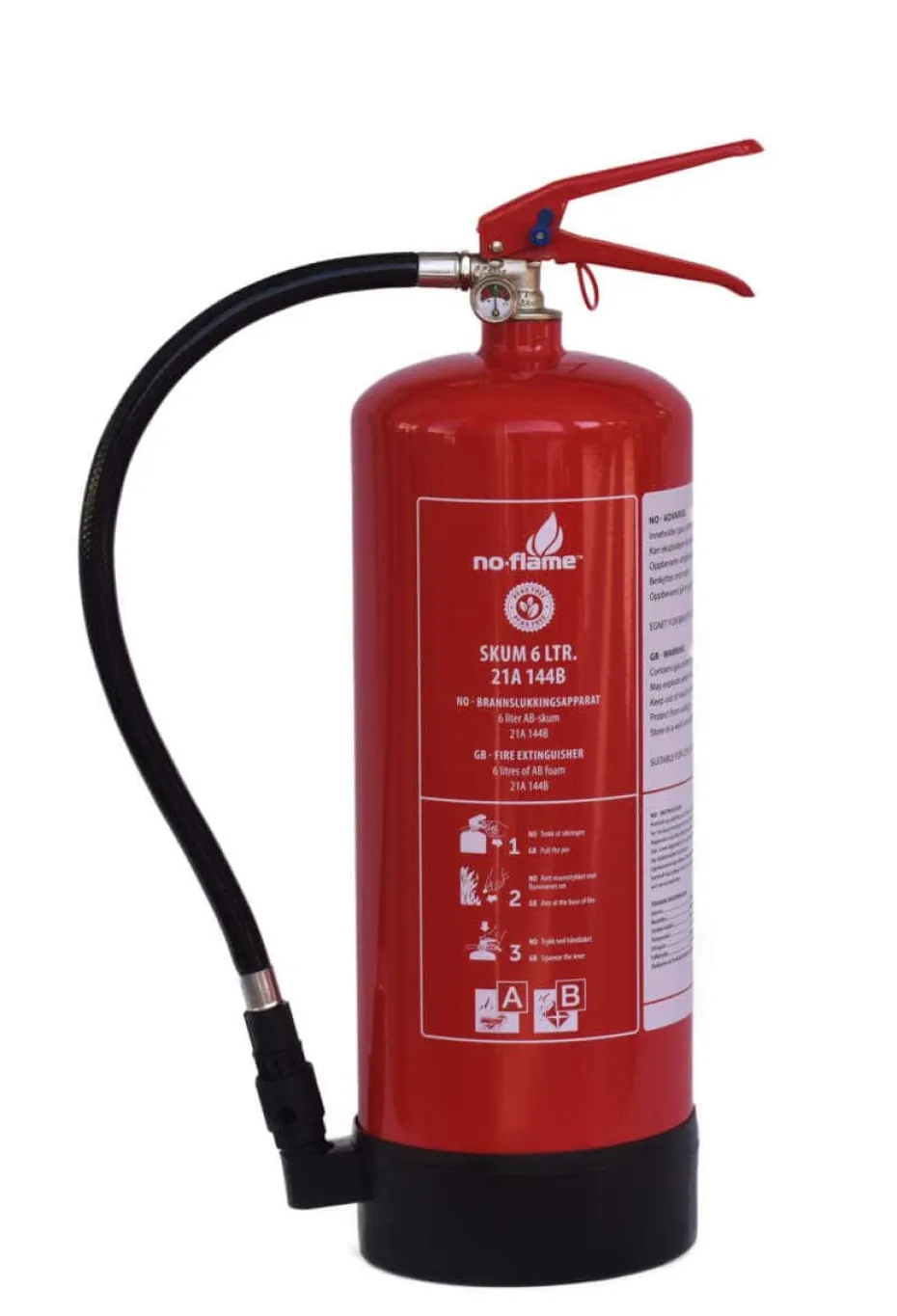 No-flame fluorfrie skum brannslukker