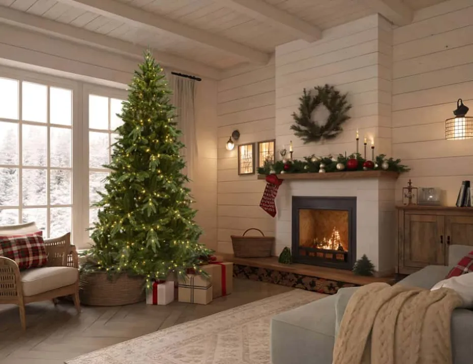 Norefjell juletre med micro LED-lys